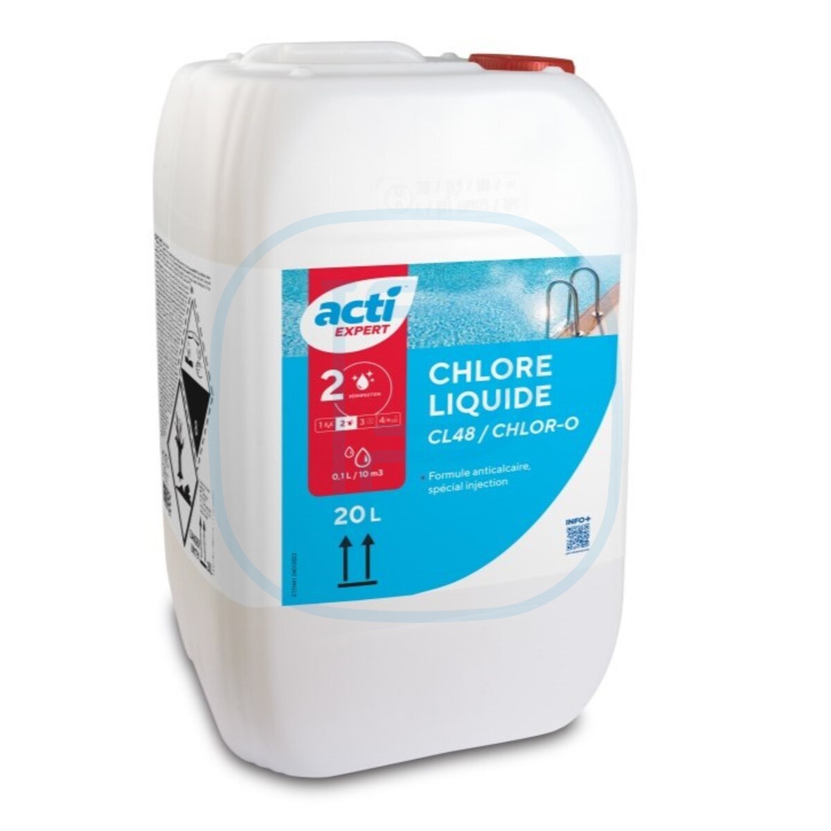 Acti-chlore liquide 12.5% 20L 48° PRO&nbsp;